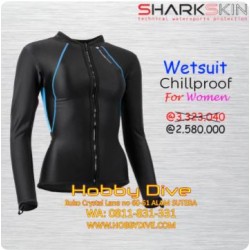 Sharkskin Chillproof Long Sleve Full Zip Wetsuit Top Women SS-TOP08