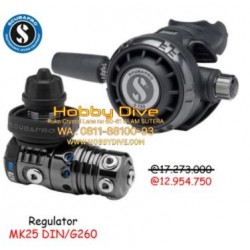 SCUBAPRO MK25 EVO DIN/ G260 Black Regulator - Scuba Diving Alat Diving