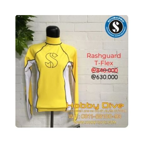 Scubapro Rashguard T-Flex Yellow - Scuba Diving SP-RG12