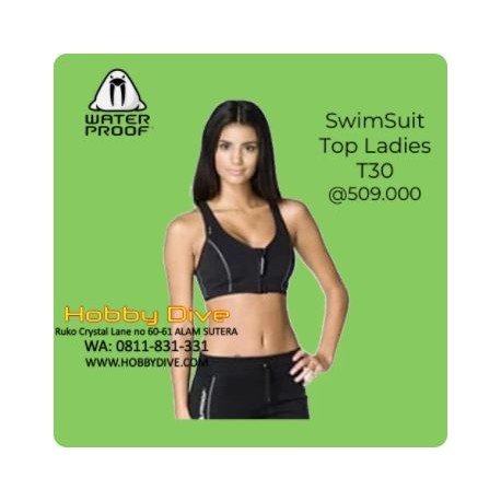 Waterproof SwimSuit Top Ladies T30 Alat Diving