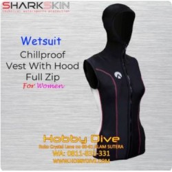 Sharkskin Chillproof Vest With Hood Full Zip Women - Scuba Diving