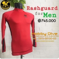 Poseidon Rashguard Men RED Scuba Diving PSN-0250-53