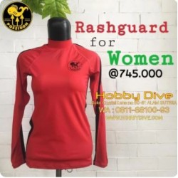 Poseidon Rashguard Red WOMEN Scuba Diving PSN-0250-63