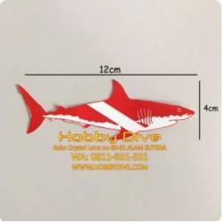 Sticker Shark Dive Flag Accessories Sticker Diving HD-030