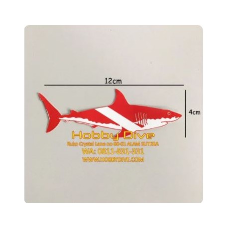 Sticker Shark Dive Flag Accessories Sticker Diving HD-030