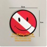 Sticker Smiley Face Dive Flag Accessories Sticker Diving HD-048