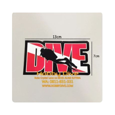 Sticker Dive Flag Dive Accessories Sticker Diving HD-058