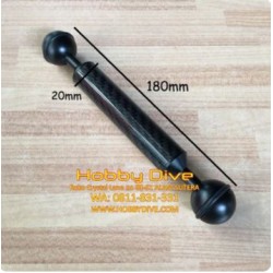 Carbon Fiber Float Arm Ball 180mm * 20mm Diving Photography HD-075