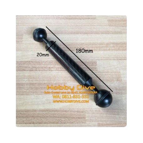 Carbon Fiber Float Arm Ball 180mm * 20mm Diving Photography HD-075