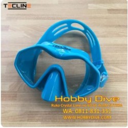 TECLINE Mask Frameless Neon Blue - Scuba Diving Alat Diving