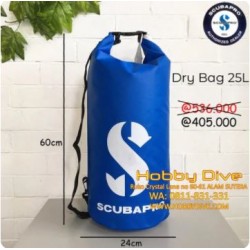 Scubapro Dry Bag 25L Yellow Waterproof Diving Snorkelling SP-DRY25