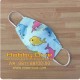 Masker Kain Motif Dolphin Face Mask 3ply + Slot Filter HD-805