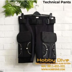 Neoprene Scuba Tech Diving Pocket Short DM004 - Scuba Diving