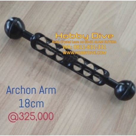 Archon 1" Double Ball Arm 18cm for Underwater Photography AR-150