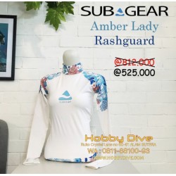 SUBGEAR Amber Lady Rashguard White Scuba Diving Alat Diving