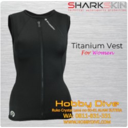 Sharkskin Titanium Chillproof Vest Full Zipper Women - Scuba Diving