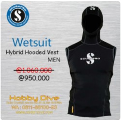 SCUBAPRO Hybrid Hooded Vest Men's - Scuba Diving SP-WET01