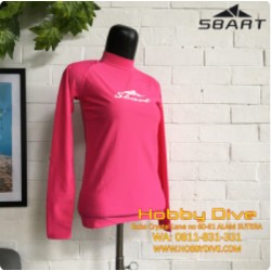 SBART Rash Guard UPF50 Women Pink HD-SB39