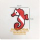 Sea Horse Dive Flag Embroidery Patch Iron Scuba Diving HD-572