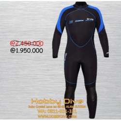 Wetsuit BARE 3/2MM S-FLEX FULL SUIT - MEN’S - Alat Diving Wetsuit