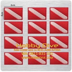 Dive Flag Embroidery Iron Patch Scuba Diving HD-321