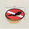 Diver Dive Flag Embroidery Patch Iron Scuba Diving HD-353