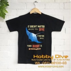T-Shirt Dive Buddy - Black Scuba Diving HD-231