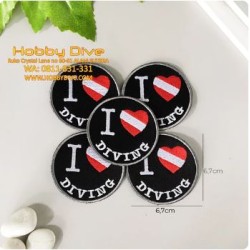Patch I Love Diving Accessories HD-333