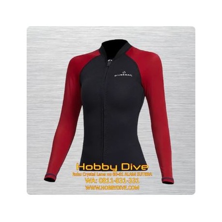 Wetsuit 2mm Neoprene + Nylon Sunscreen Fabric Diving Women HD-359