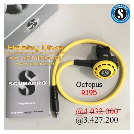 SCUBAPRO Octopus R195 Scuba Diving Alat Selam