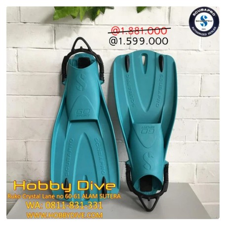 SCUBAPRO Fin Go Sport Turquoise Scuba Diving