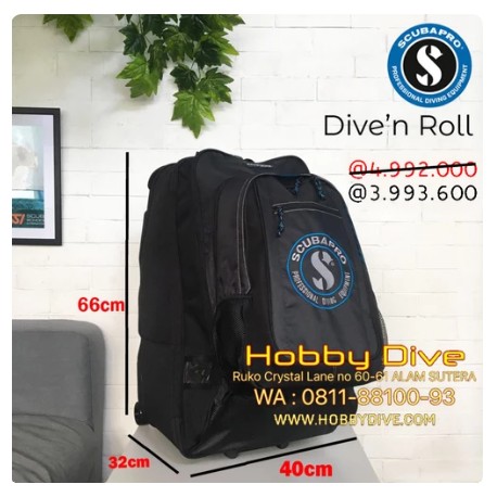 SCUBAPRO Dive'n Roll Bag Light - Alat Diving - Traveling Bag