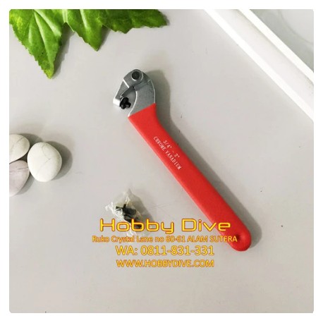 Spanner Wrench 3/4" Tool Kit Alat Selam Scuba Gear 1st Stage HD-362
