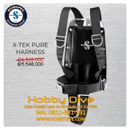 Scubapro Backplate X-Tek Pure Harness - Scuba Diving Alat Diving
