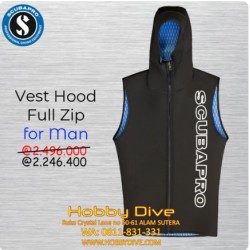Scubapro Vest Hooded 3mm Full Zip Men - Scuba Diving Wetsuit