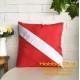 Sarung Bantal Dive Flag - Patch Ocean Scuba Diving HD-371