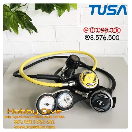 Tusa Regulator Set RS-1207 Octopus & Gauge - Scuba Diving