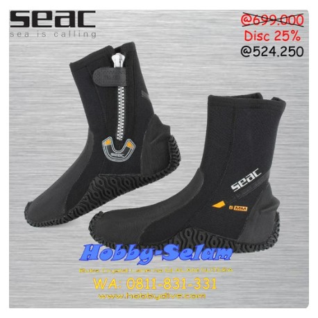 SEAC Booties Calzari Basic HD C/Cern 5mm - Scuba Diving Alat Diving