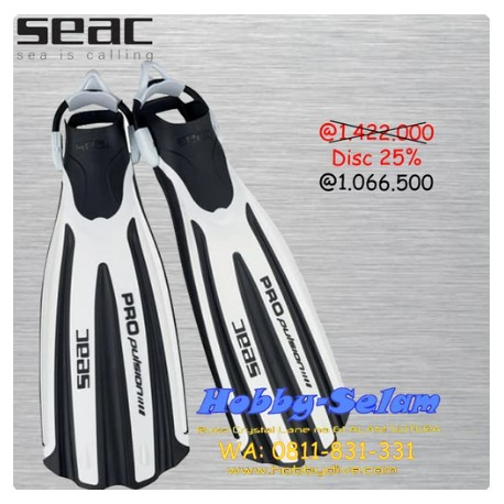 SEAC Fins Propulsion S Bianco - Scuba Diving Alat Diving