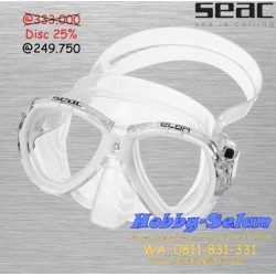 SEAC Mask Maschera Elba MD S/KL Bianco - Scuba Diving Alat Diving