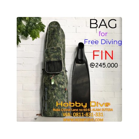 Nobel Bag For Free Diving Long Fin Camo Green