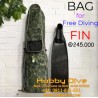 Nobel Bag For Free Diving Long Fin Camo Green
