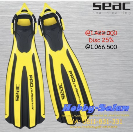 SEAC Fins Propulsion S Giallo - Scuba Diving Alat Diving