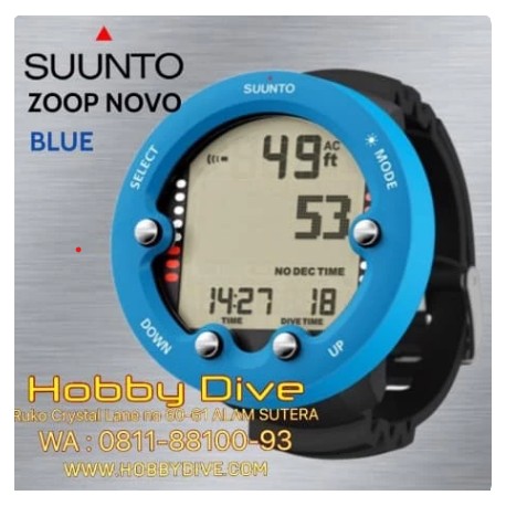 [SU-ZP-BLU] SUUNTO Zoop Novo Dive Computer Blue Scuba Diving