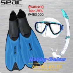 SEAC Snorkeling Set Tris Spinta S/KL Acquamarina - Scuba Diving