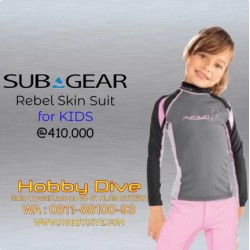 SUBGEAR Rebel Skin Suit for KIDS Girl - Scuba Diving Alat Diving