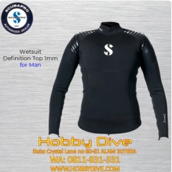 Scubapro Wetsuit Definition 1mm Top Long Sleeve Man - Scuba Diving