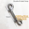 Stainless Steel Double End Snap 11,5cm Diving Accessories HD-144