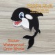 [HD-513] Sticker Waterproof Orca Whale Shark - Accessories Sticker