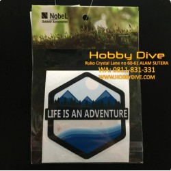 [P-143] Nobel Sticker Life is an Adventure Accessories Diving
